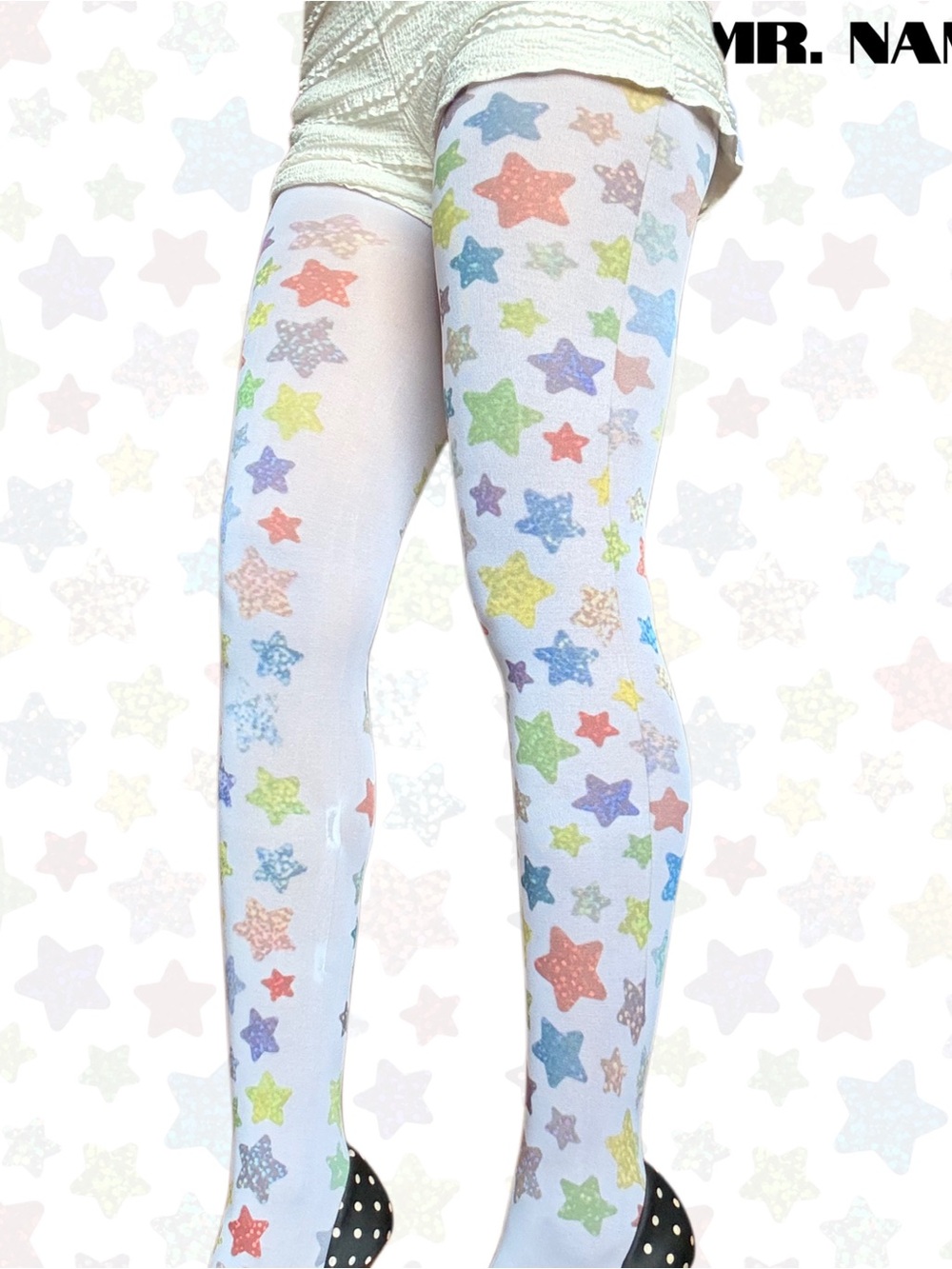 Star Sticker Tights - Picture 4 of 6